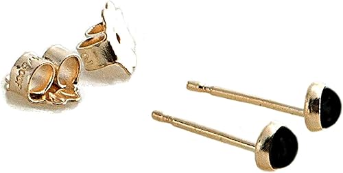 Juego de aretes pequeños de oro con bisel, bola para cartílago, tragus, hélice, múltiples joyas hipoalergénicas de piedra natal para mujer