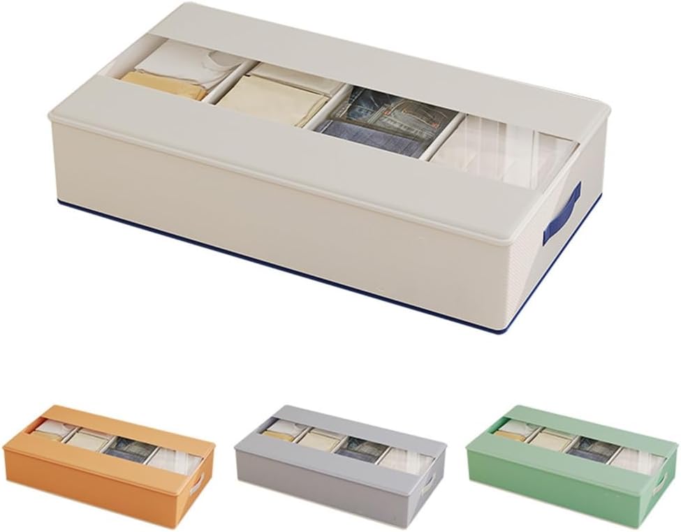 Stylish Underbed Storage Containers Large Capacity Dustproof Designs for Shoes Sweaters and More Items Organization