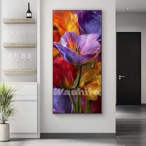 �������G �h���[�~�[ �� �����h��G �L�b�g DIY ��l ���S�Ҍ��� �f�W�^�����G ��h�� �����L�b�g�ɂ��G�� Paint By Numbers �A�N�����y�C���g ���ʉ� �����Ńy�C���g �z�[�� �I�t�B�X���� �M�t�g 30x60 cm, �t���[���Ȃ�