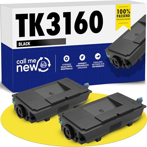 Toner TK3160 compatible Kyocera lot de 2 pour en finir avec les impressions de rapports illisibles