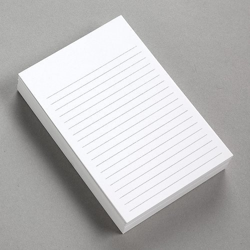 S Superfine Printing Dicke Grußkarten für Notizen oder Gedanken, Printed Schwarz gezogener Linien Einseitig Vertikale Regierten Karten „100 Pro Packung“ (4 x 6)