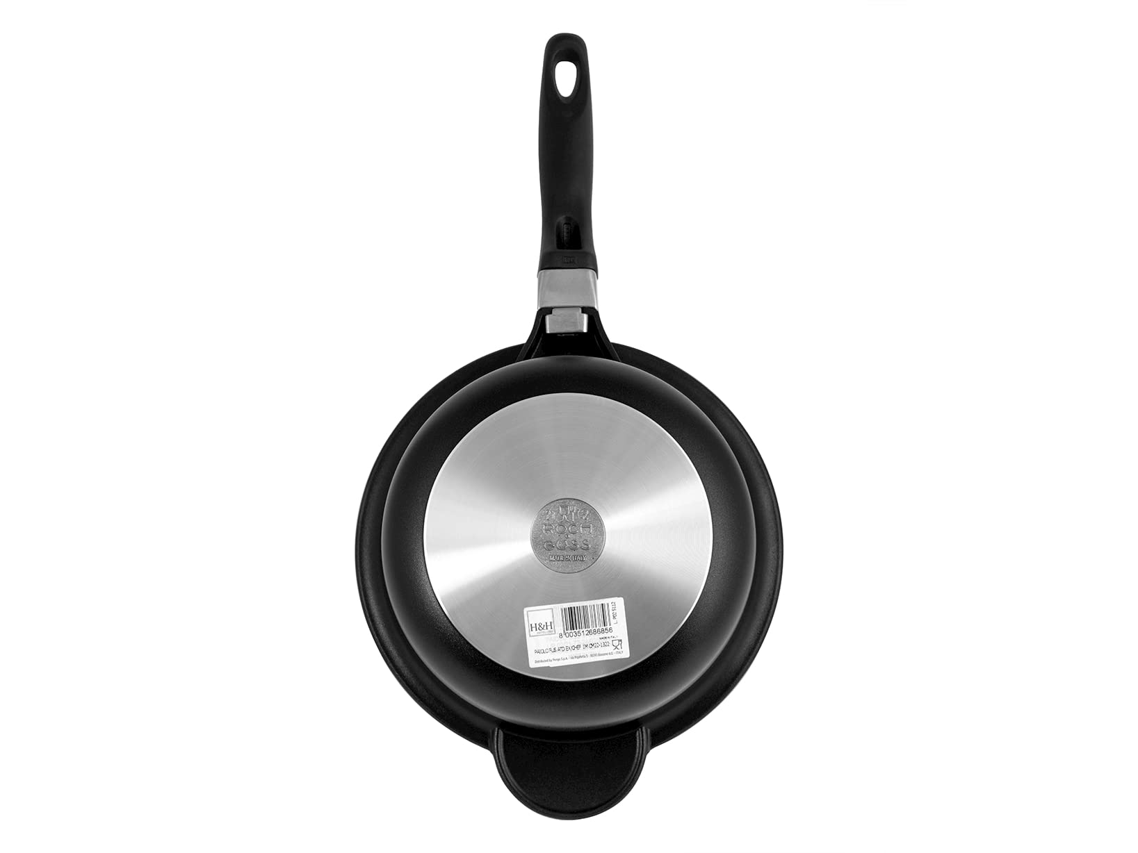 Home Granchef Paiolo Antiaderente con 1 Manico, Alluminio, Nero, 26 cm