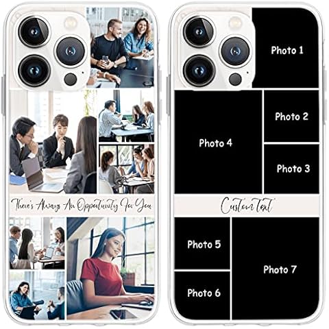 CUBICER Personalized Phone Cases Job Photo Custom Text Name Transparent Waterproof Case Birthday Gifts for Coworkers Friends Clear Cover Compatible with 6 7 8 SE X XR XS 11 12 13 14 Pro Max Cover