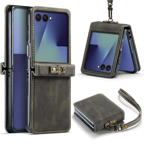 Samsung Galaxy Z Flip 7 coque antichoc fine protection similicuir PU robuste