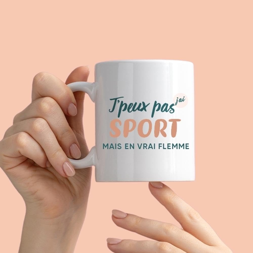 Mug "J'peux Pas J'ai Moto" - Tasse Humour 330 Ml - Cadeau Original Pour