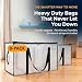 ClearSpace Heavy Duty Moving Bags or Storage Bags – Clear Storage Bins with Lids, Large Moving Boxes with Backpack Straps & Zippers – Packing Bags & Moving Supplies for College Dorm- 8 Pack