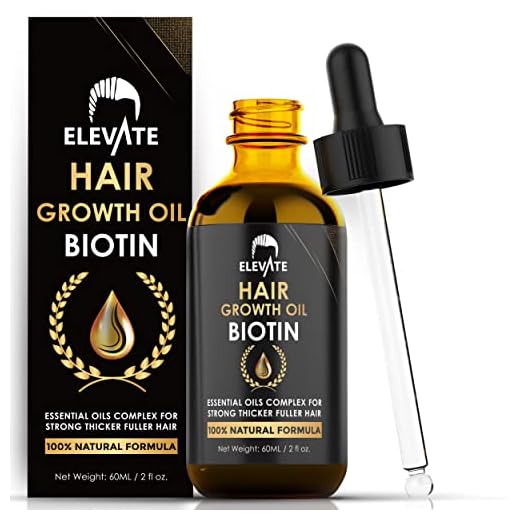 ELEVATE Hair Growth Oil - Biotin Hair Growth Serum & Castor Oil Natural Vitamin Rich Treatment for Stronger Thicker Longer Hair Regrowth & Thickening – Prevent Hair Loss & Thinning for Men & Women 2 Fl Oz 60mL