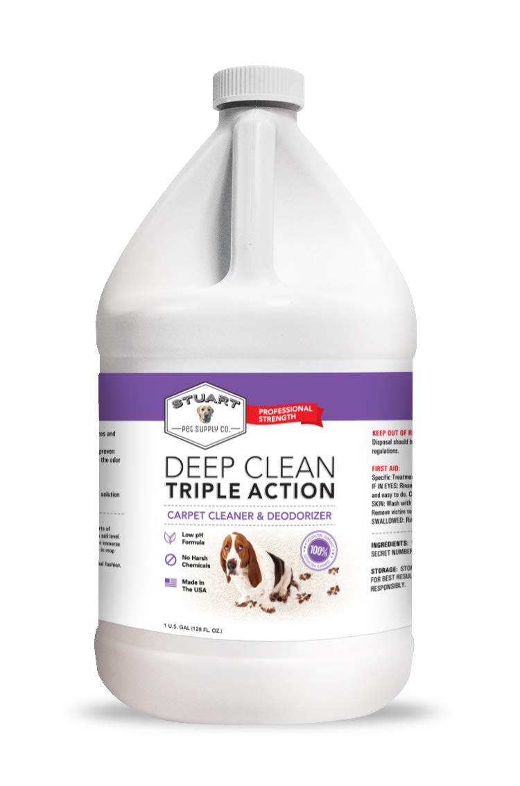 Professional Strength Deep Clean Gal 3X Carpet Cleaner Solution Deodorizer Concentrated Encapsulating Carpet Shampoo Pet Odor Dirty Carpet