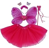 Dieses wunderschöne Schmetterlingsflügel-Kostüm für Mädchen ist für alle Gelegenheiten geeignet: tägliche und lustige Rollenspiele, Kostümfeste, Schulspiele, Kindergartenspiele oder als süße Engel zu Halloween.