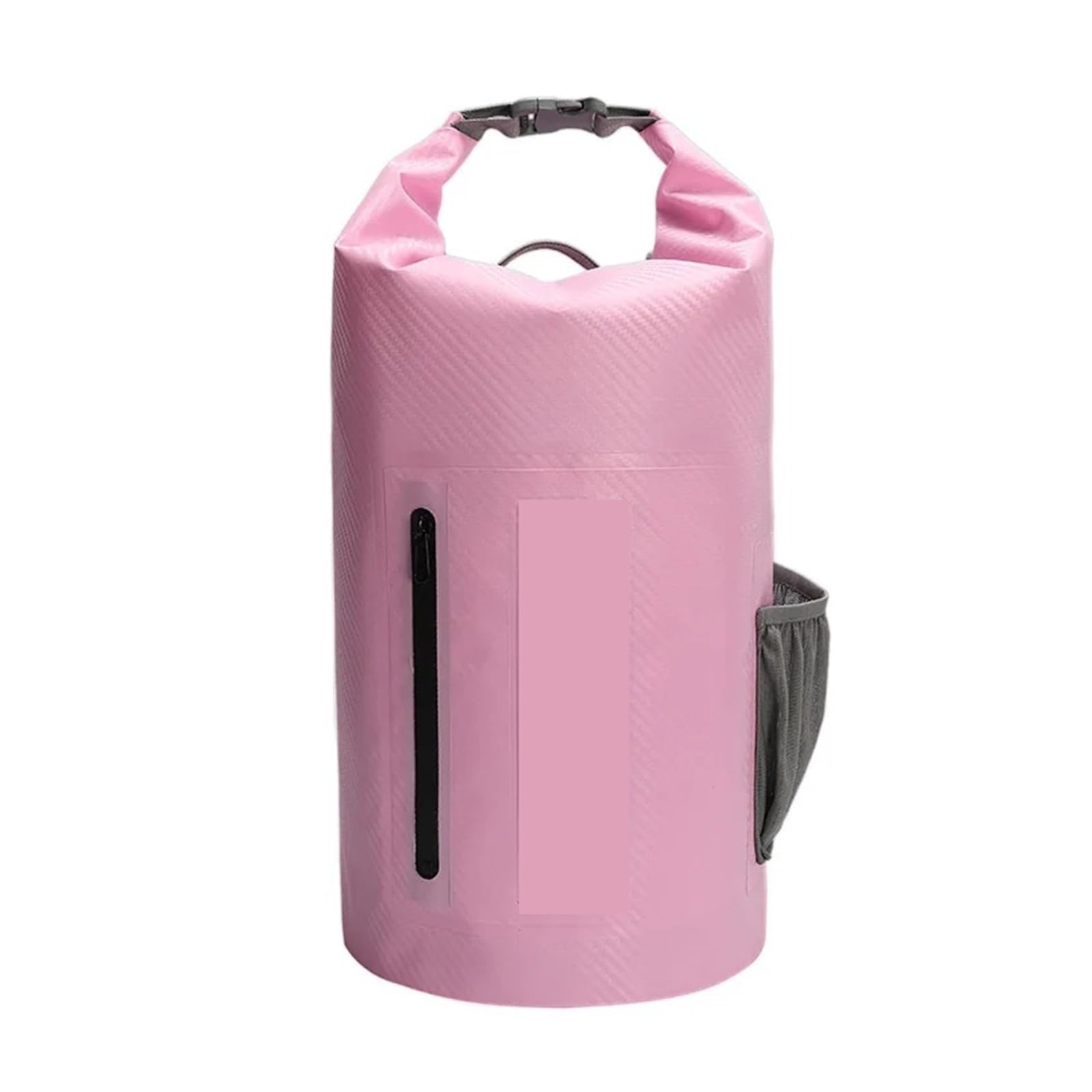 Sac Sec étanche 10L/20L, Sac à Dos d'extérieur de Style Seau Main(Pink-10L)