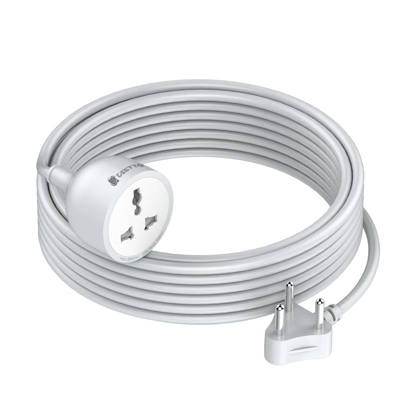 DEETTO® Power Extension Cord, Single Socket 1 Way Outlet Power Extension Cord, 5 Meters Cable Extender, 2500W One Plug Wire for Home/Office & Extension for Outdoor and Indoor (B0CYGHFWWJ) Amazon Price History, Amazon Price Tracker