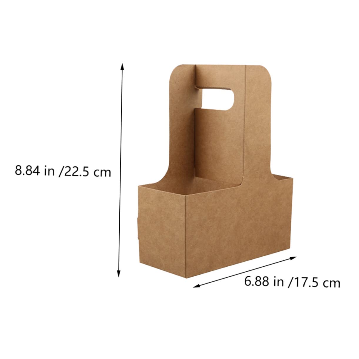 CONGARTENO 6pcs Portable Coffee Cup Holder Pack Thickened Paper Beverage Takeaway Rack for Drinks for Milk Tea and Saving Design Convenient Takeout