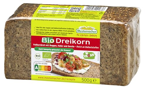 Mestemacher Bio Dreikorn Brot 1er Pack (1 x 500 g)