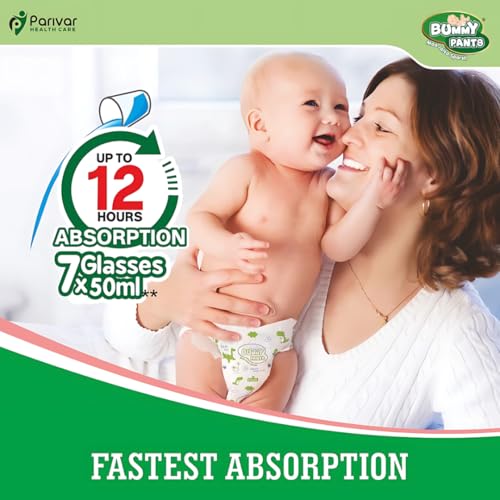 Image of Baby Diapers - Soft & Comfortable with 5D Cross Core Technology, 360 Soft Elastic Waistband & Up to 12-Hour Absorption | L | Pack of 4 | 248 Pieces