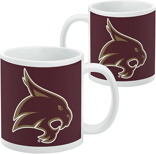 Miniatura 2 de GRAPHICS & MORE Taza de café de cerámica con logotipo de la Universidad Estatal de Texas, tazas de regalo novedosas para café, té y bebidas