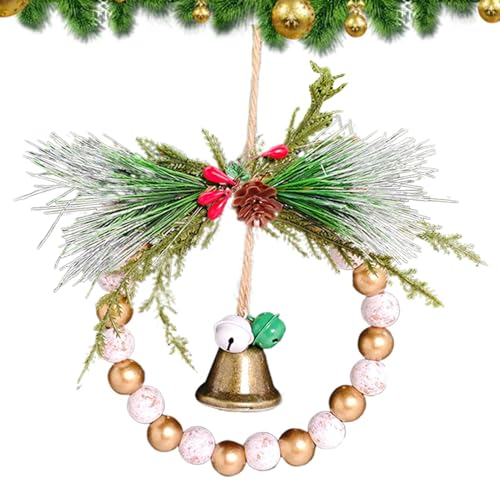 クリスマスベルリース、クリスマスベルガーランド - ビスタプリント玄関ドア飾りベルガーランドクリスマス装飾 | 屋外クリスマスリースお祝い人工ドアガーランド窓壁用