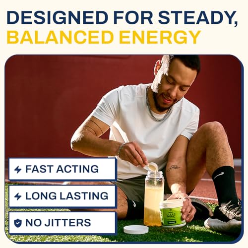 Image of Ethan's Feel Good Pre-Workout & Hydration Drink Mix, 200mg Plant-Based Caffeine, Electrolytes & Adaptogens, Vegan Organic, Pineapple, 30 Servings