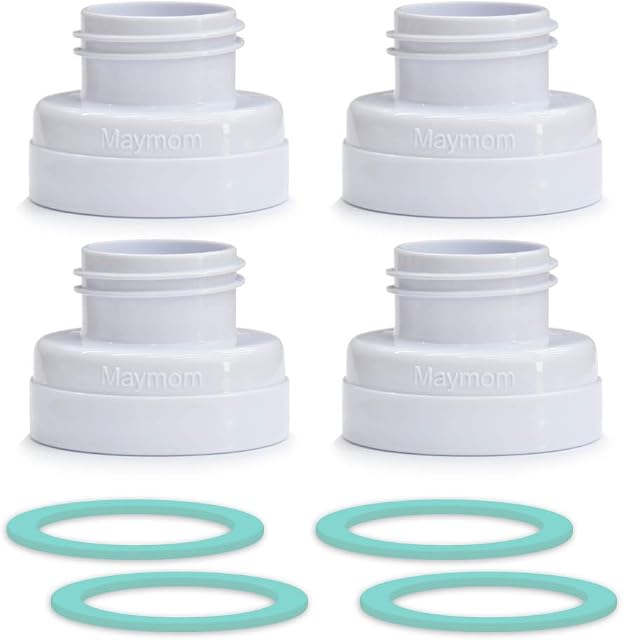 Maymom Conversion Kit Compatible with Medela Breast Pumps Breastshield to Compatible with Phillips Avent Wide-mouth Bottle Plus Sealing Ring