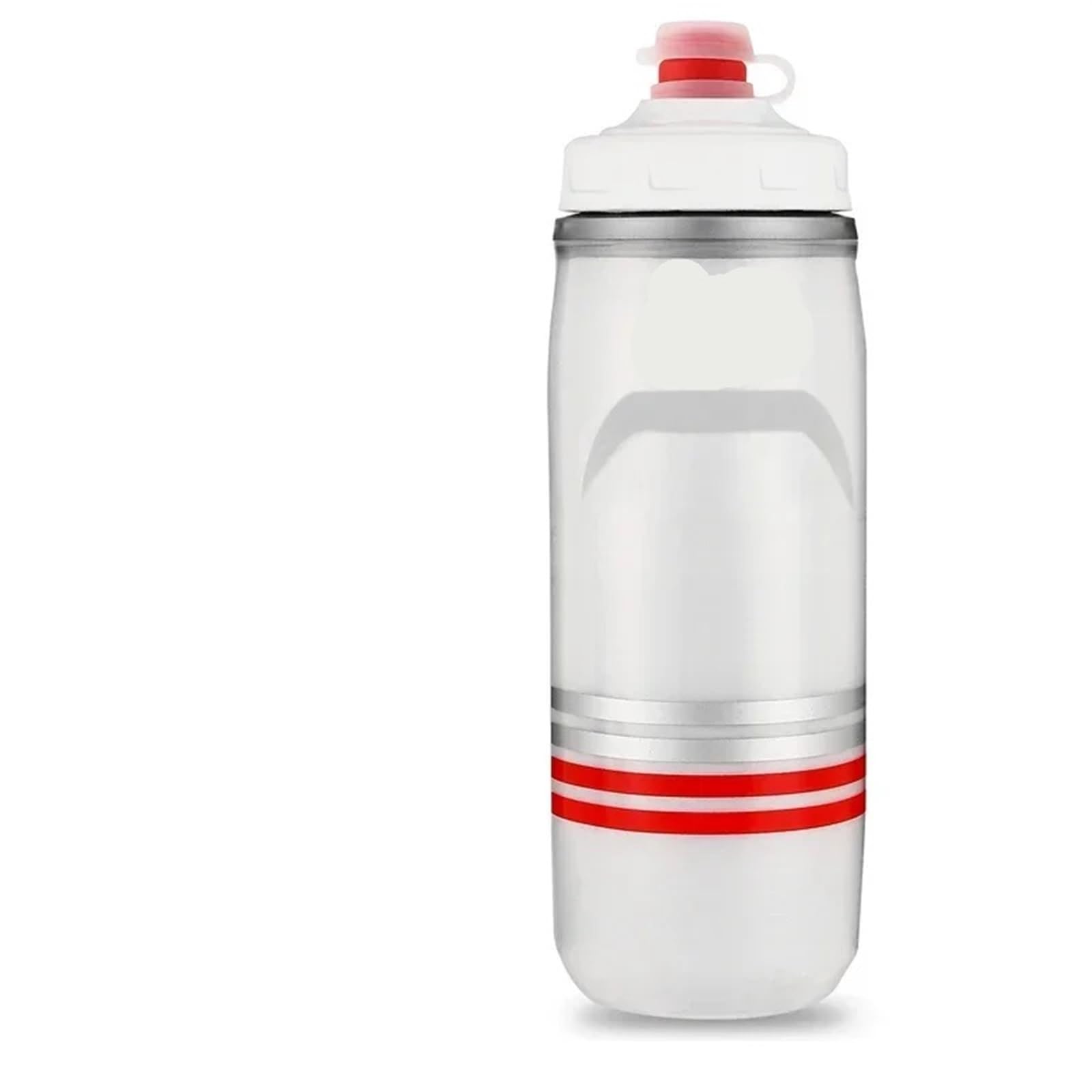 QuxetlRyz Sports Water Bottle Cycling Cold Water Insulated Bottle Portable Gym Kettle Bike(Striped White)