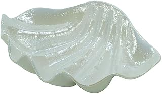 Large Ceramic Seashell Bowls Decorative Candy Dish Trays Seashell Figurine Gift Centerpiece Serving Cookie Chocolate Furit Storage Bowls for Candy Buffet