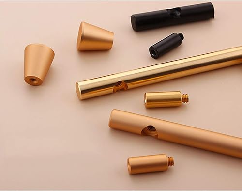 Miniatura 3 de Tirador moderno para puerta de armario, de aleación de aluminio, con tornillo, color oro rosa