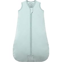 Mosebears Sleep Sack Baby Winter Wearable Blanket with 2-Way Zipper,2.5 TOG Cotton Sleep Sack Unisex Calm Sage, 0-6 Months
