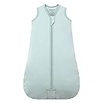 Mosebears Sleep Sack Baby Winter Wearable Blanket with 2-Way Zipper,2.5 TOG Cotton Sleep Sack Unisex (Calm Sage, 6-12 Months)