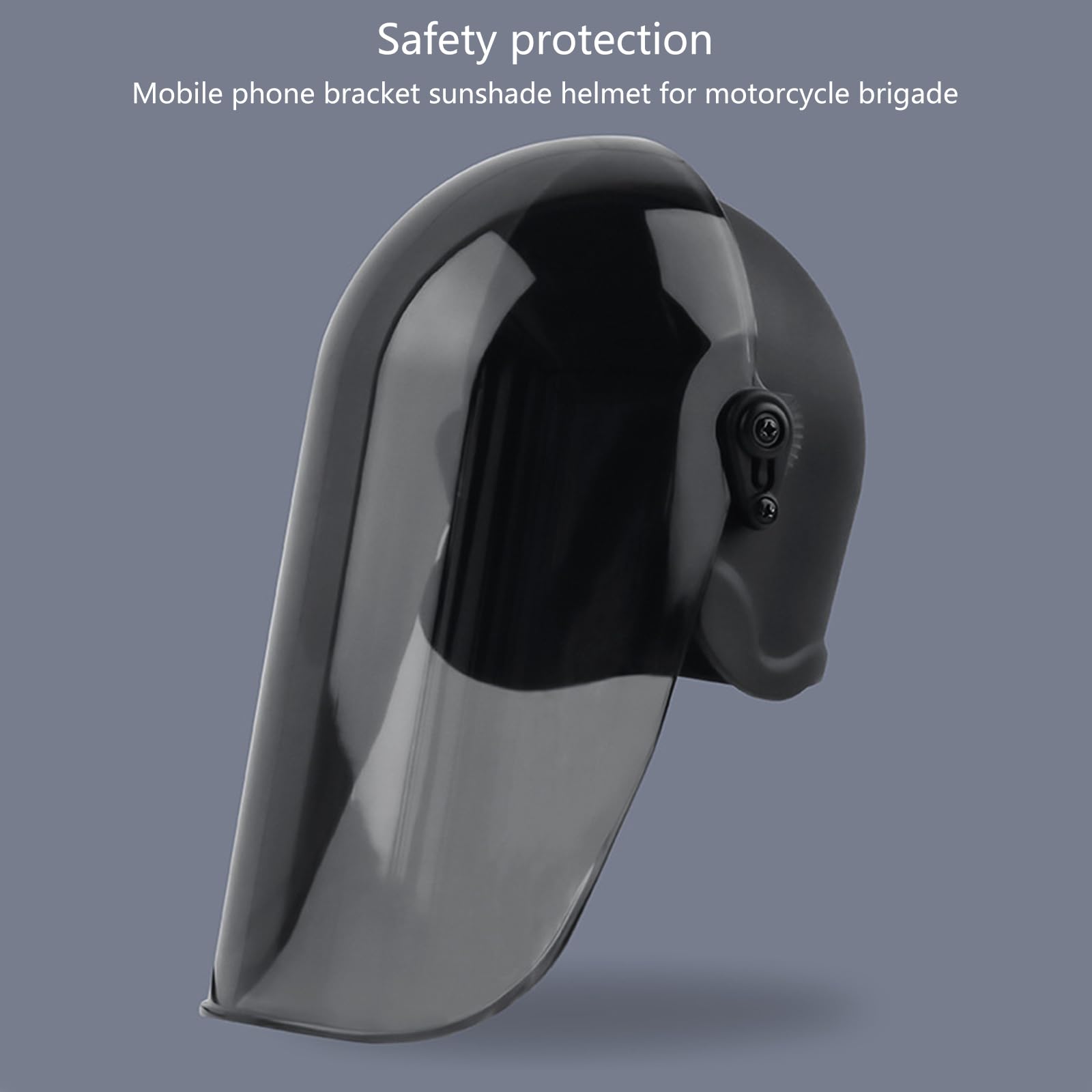 Supporto per telefono da moto, girevole a 360 gradi, con parasole per smartphone, facile visualizzazione e navigazione