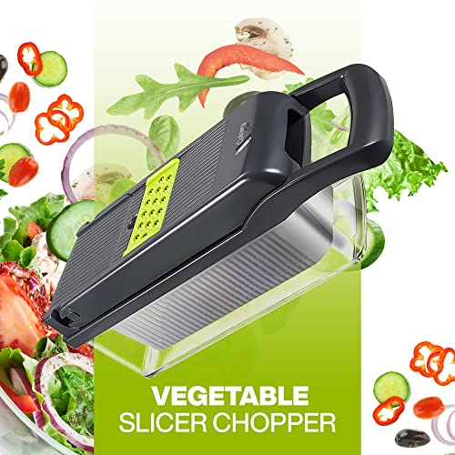 Culinary Cove 10 In 1 Vegetable Chopper, 8 Blade, Food Chopper, Pro Onion Chopper, Mandolin Food Slicer, Veggie Chopper, Vegetable Chopper With Container, Chopper Vegetable Cutter #TOP2