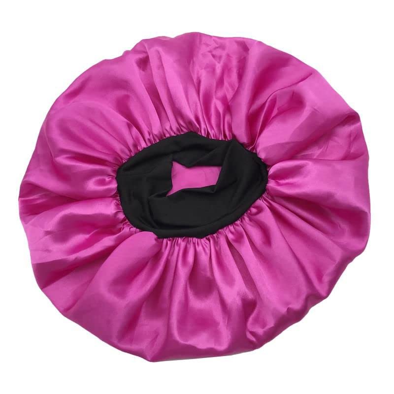 “Generic” Wide Elastic Band Sleeping Satin Hair Bonnets for Braids, Afro Long and Curly Hair by YUP