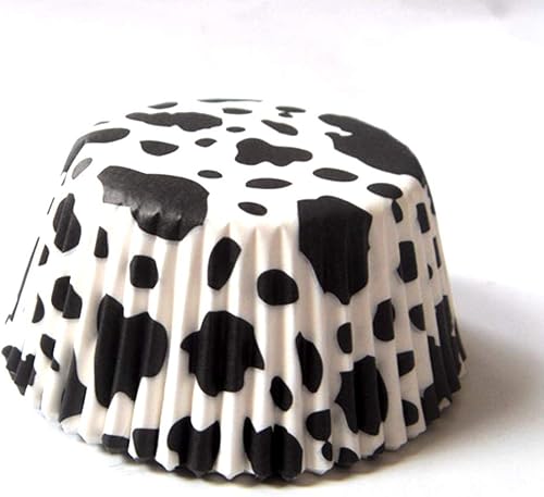 Lucky Star - Revestimientos de magdalenas y cupcakes de mariquita roja colorida de papel, estuche de 100 piezas, tamaño estándar 5.08x3.18 cm