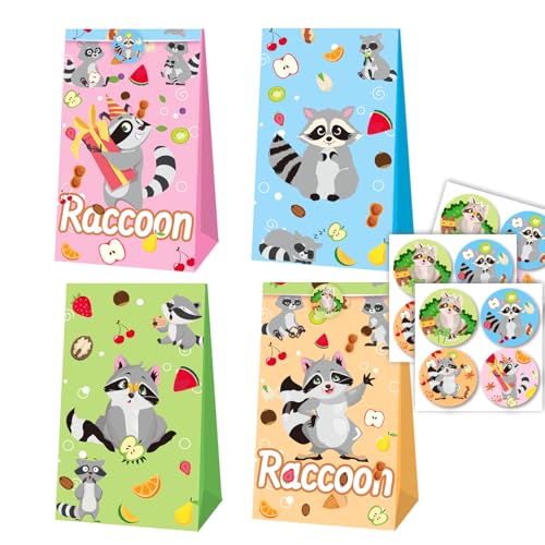 MMBDAMAI 12 Pcs Raccoon Party Bags...