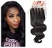 West Kiss Hair Body Wave Brazilian Human Hair 4x4 Lace Closure 3 Part Closure (8 inches three part)