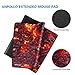 Anpollo Extended Large Speed Gaming Mouse Pad Gaming XXL Large Carpet Mouse Mat Pad 35.4x15.7x0.12inches Dimensions with Non-Slip Rubber-Lava