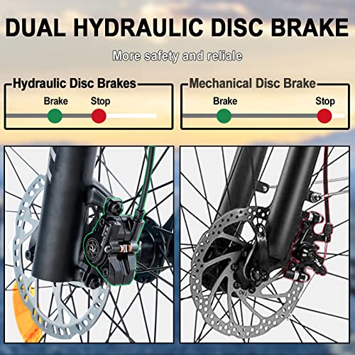 Freesky Electric Bike For Adults, 1000W Bafang Motor Dual Battery 26”Fat Tire Electric Bike, Full Suspension Dual Hydraulic Brakes E Mountain Bike 35Mph Long Range Fast Ebikes #TOP4