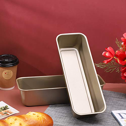 Beasea BCUS520411_2X Long Loaf Pan, 12X4 Inch Rectangle Bread Loaf Pan Set Of 2 thumb #4