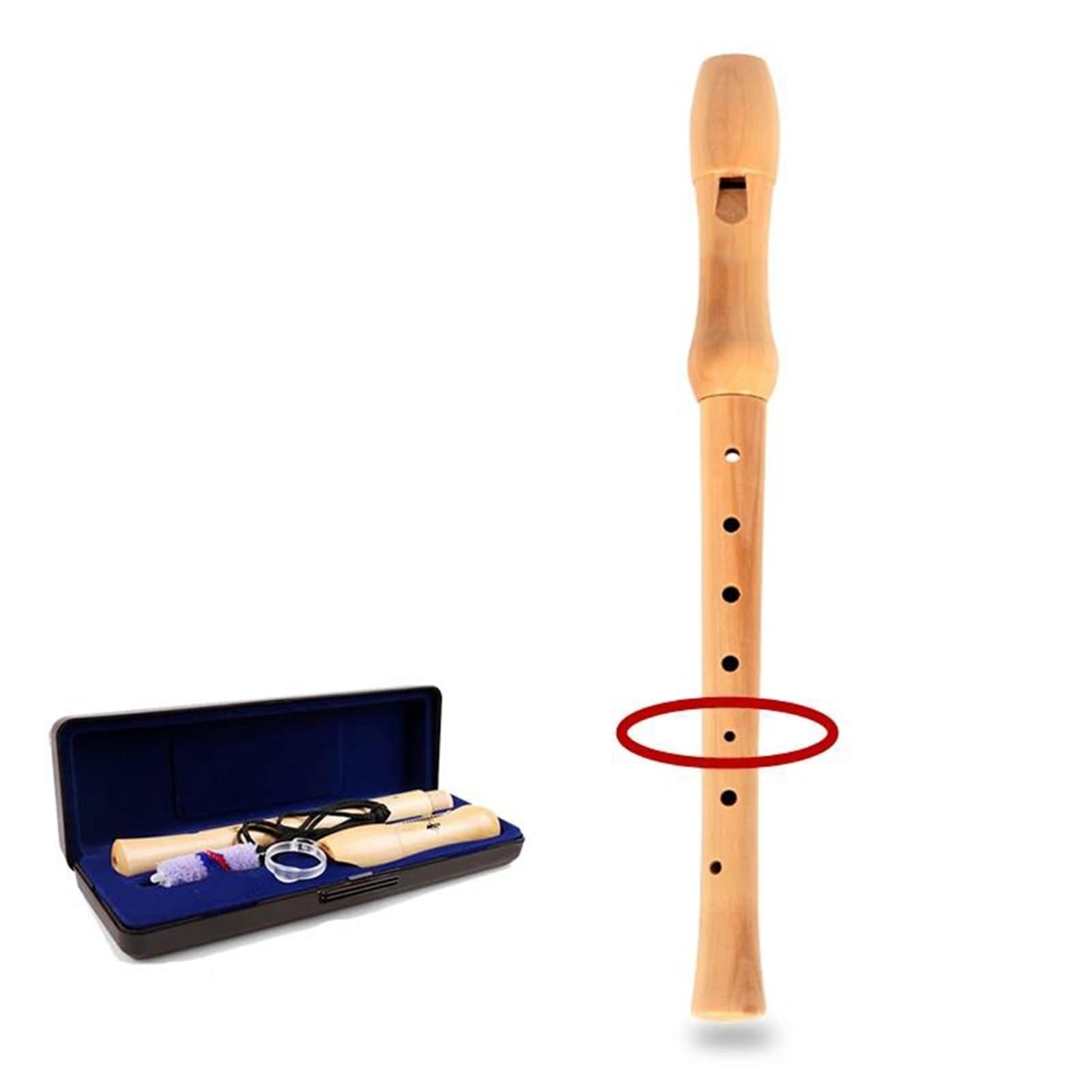 Blockflöte Musikinstrumente Sopranblockflöte Aus Holz 8 Löcher Deutsch-britisch
