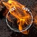 Brazalete vikingo para hombre de acero inoxidable macizo, hecho para la eternidad...