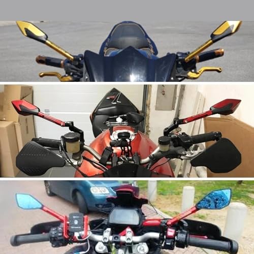 Espejo retrovisor de motocicleta CNC de aluminio premium acabado mate para PCX160 6