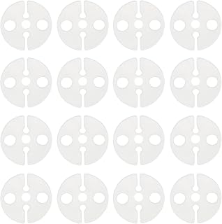 Balloon Clips DGBRSM 50pcs White Round Plastic Balloon Clips Wedding Party Christmas Birthday Accessories for Quick Knotting (23x2mm)