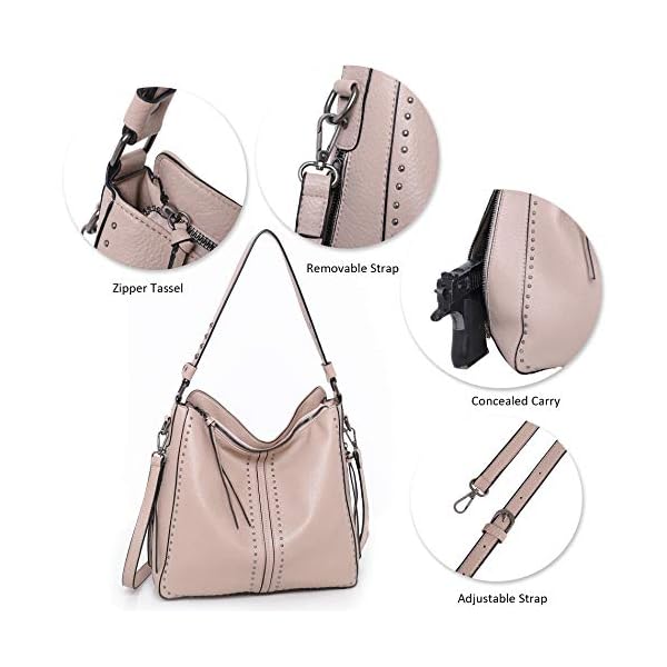 Montana-West-Tote-Handbags-for-Women-Handgun-Concealed-Carry-Purses-Leather-Hobo-Shoulder-Bag-3pcs-Purse-Set Montana West Purses And Handbags For Women Tote Crossbody Bag Leather Large Hobo Purses for Women Shoulder Bag MWC-1001S-3AP