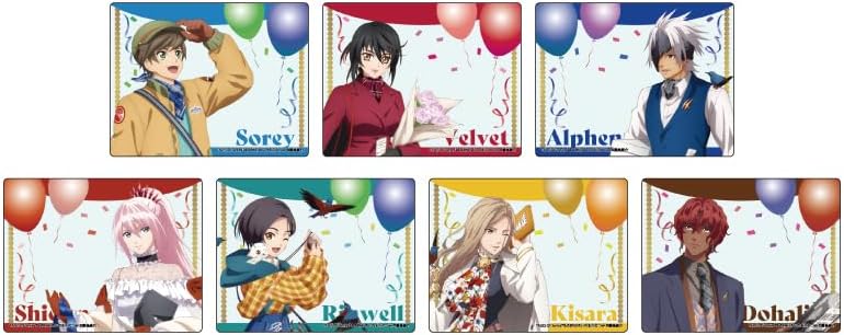 Tales of Series 04 Box B [Official Illustration] Acrylic Card, 7 Pieces Box