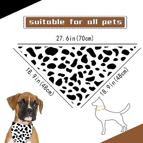Cow-Spots-and-Leopard-Prints-Dog-Bandana-Washable-Pets-Scarf-Triangle-Adjustable-Handkerchief-Double-Sided-Printing-WhiteKhaki-2-Sides-Use-Large Cow Spots and Leopard Prints Dog Bandana Washable Pets Scarf Triangle Adjustable Handkerchief Double Sided Printing WhiteKhaki 2 Sides Use Large