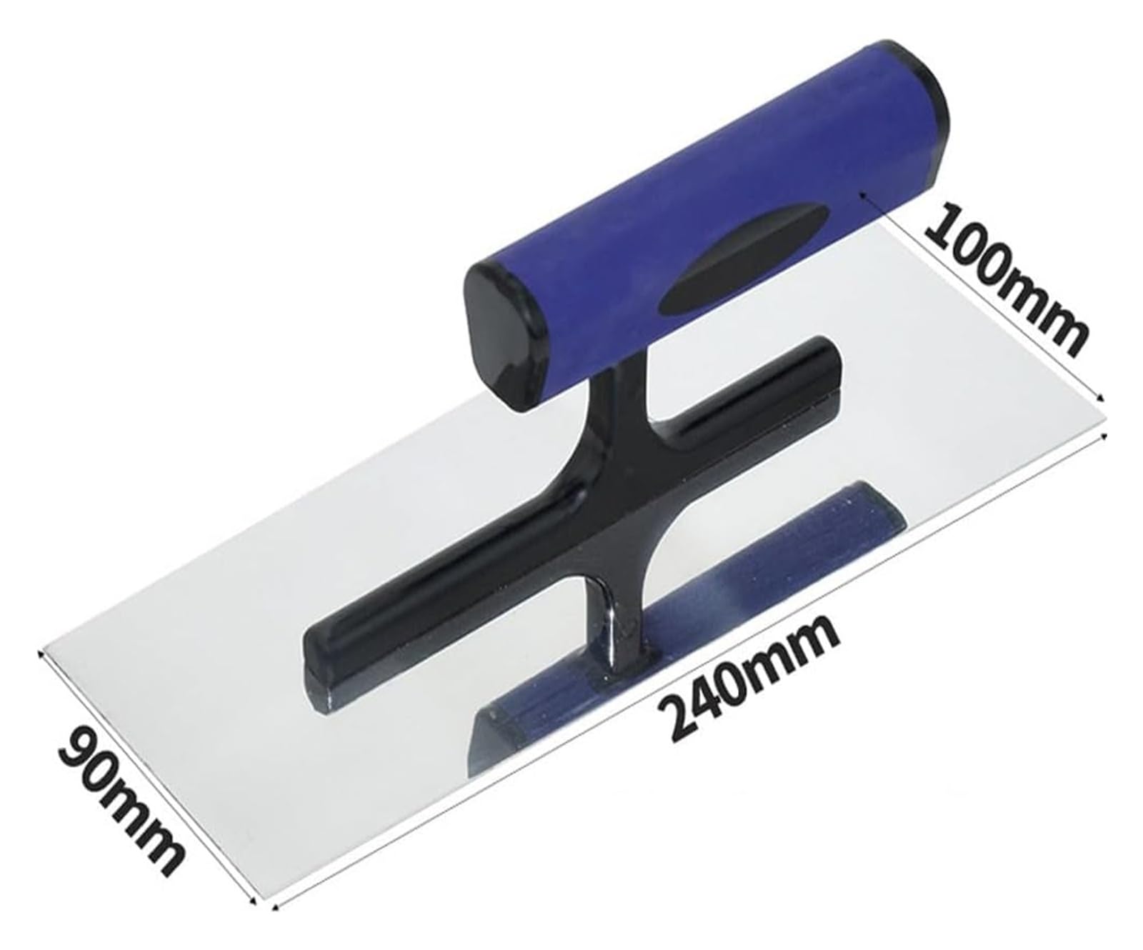 Cazzuola per cemento, con impugnatura morbida, in cemento, cartongesso, intonacatura, piastrelle, muratura, costruzione di utensili manuali(Blue,M)