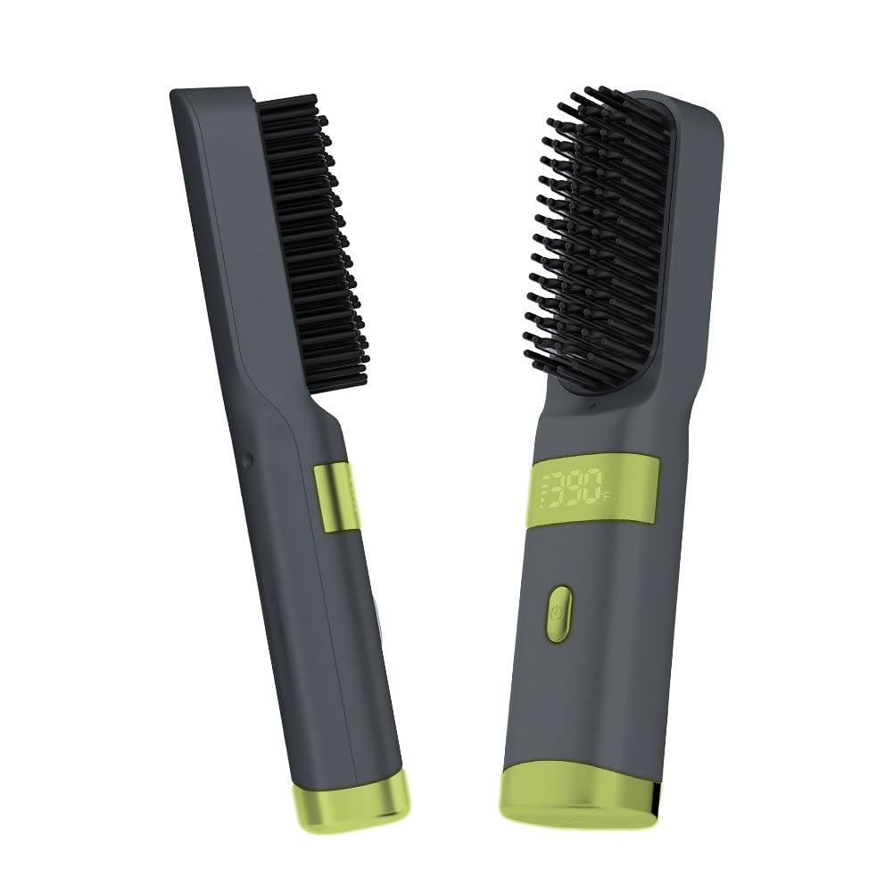 Portable Straight Hair Comb (Black-Olive Green)