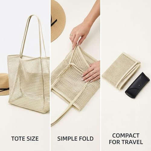 Bolso Tote Mesh para Playa y Viaje Mujer miniatura 5