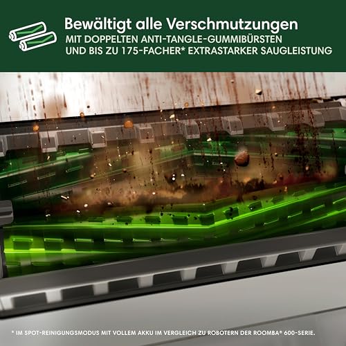 iRobot Roomba Max 705 Combo Saugroboter + AutoWash Dock: ausfahrbare, selbstreinigende Wischrolle, Wischabdeckung, Doppelbürsten, Selbstentleerung, Heißwäsche und Trocknung, umfährt Hindernisse, LiDAR
