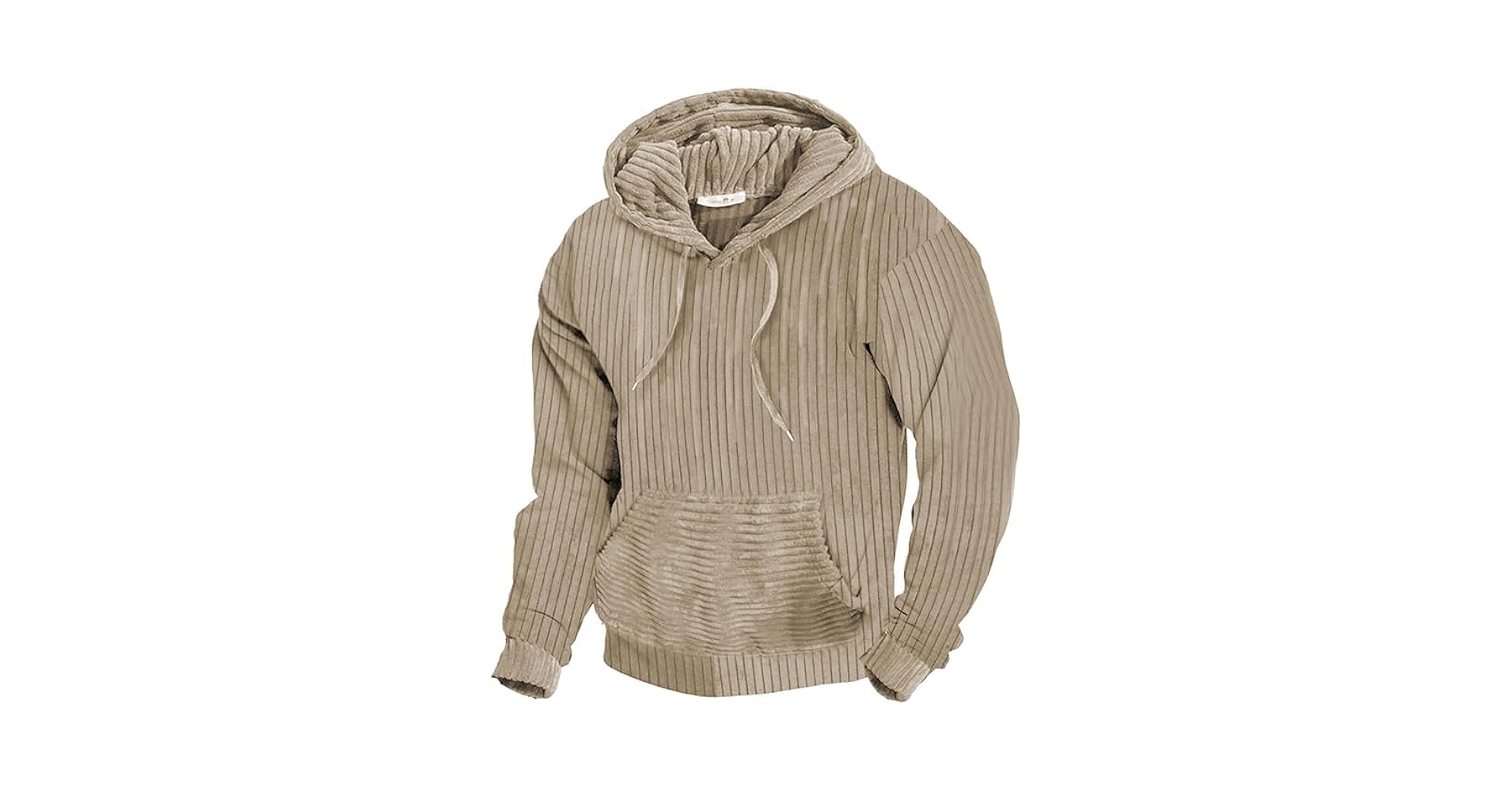 INXKED Corduroy Hoodies for Men, Long Sleeve Patchwork