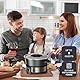 Black+Decker - Elektrisches Fondueset BXFC1000E | 1000 W | Thermostat bis 200 °C | 2 L Fassungsvermögen | Für Käse, Schokolade, Brühe & Öl | 8 Gabeln | PFOA-frei | Spülmaschinengeeignet