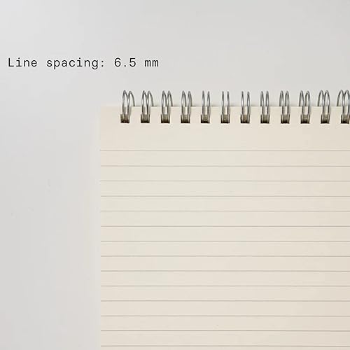 Miniatura 2 de Top Spiral Kraft Notepad, 160 pages 80 sheets, 100 gsm eco-friendly paper, Top Spiral Notebook, Lefty-friendly Journal, Size Medium A5-5.5 x 8.3 in,